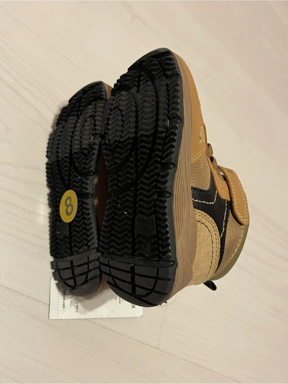 OshKosh B'gosh Brown and Black Kids Ankle Boots